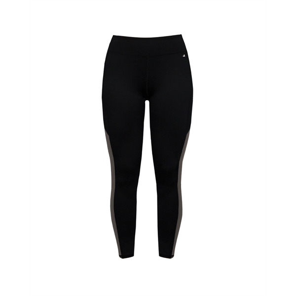 Women's tights with contrast side panel insert with room to print,... from ASI 37461 Augusta Sportswear