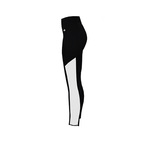 Women's tights with contrast side panel insert with room to print,... from ASI 37461 Augusta Sportswear