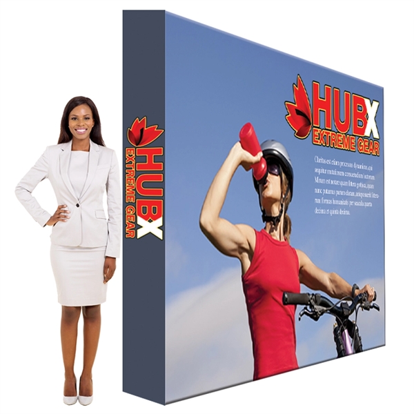 Fabric pop-up display with choice of end caps or no end... from ASI 30442 Above & Beyond Advertising Products