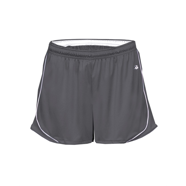 Women's shorts with 3" inseam, piped side panel and hem, 1.... from ASI 37461 Augusta Sportswear