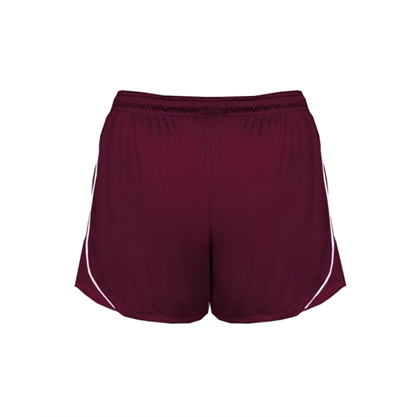 Women's shorts with 3" inseam, piped side panel and hem, 1.... from ASI 37461 Augusta Sportswear
