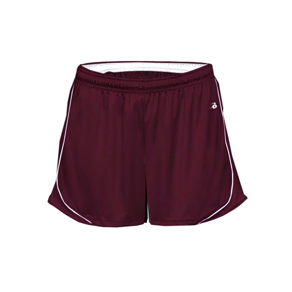Women's shorts with 3" inseam, piped side panel and hem, 1.... from ASI 37461 Augusta Sportswear