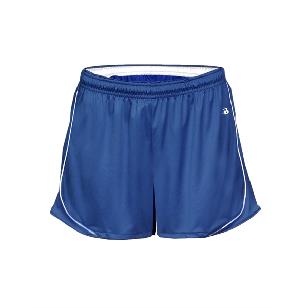 Women's shorts with 3" inseam, piped side panel and hem, 1.... from ASI 37461 Augusta Sportswear