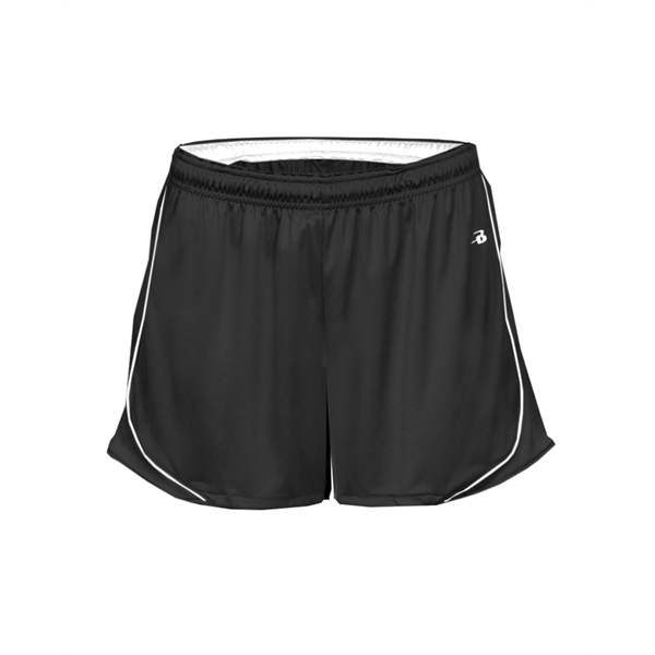 Women's shorts with 3" inseam, piped side panel and hem, 1.... from ASI 37461 Augusta Sportswear