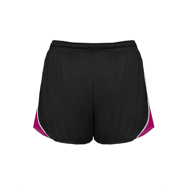 Women's shorts with 3" inseam, piped side panel and hem, 1.... from ASI 37461 Augusta Sportswear