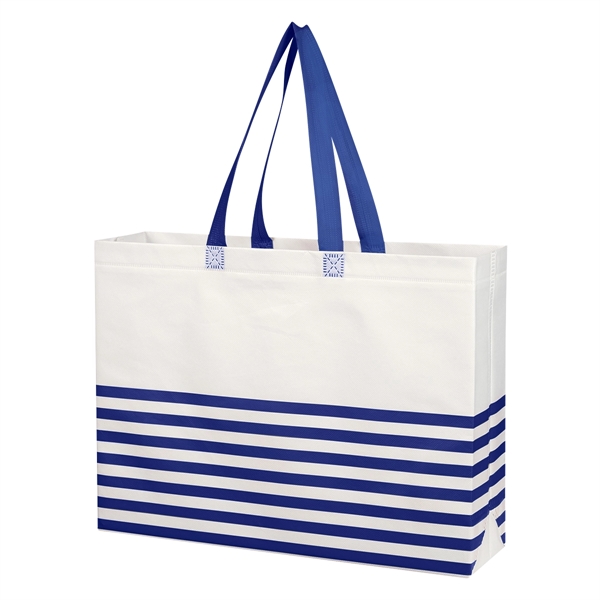 Nonwoven, coated, water resistant polypropylene tote bag with heat sealed seams... from ASI 61125 Hit Promotional Products / Hit®