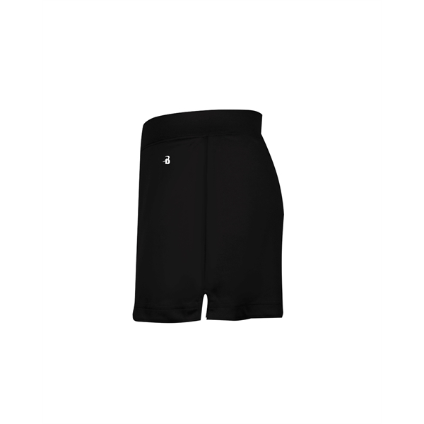 Women's skort with  2" covered elastic waistband, Badger heat seal... from ASI 37461 Augusta Sportswear