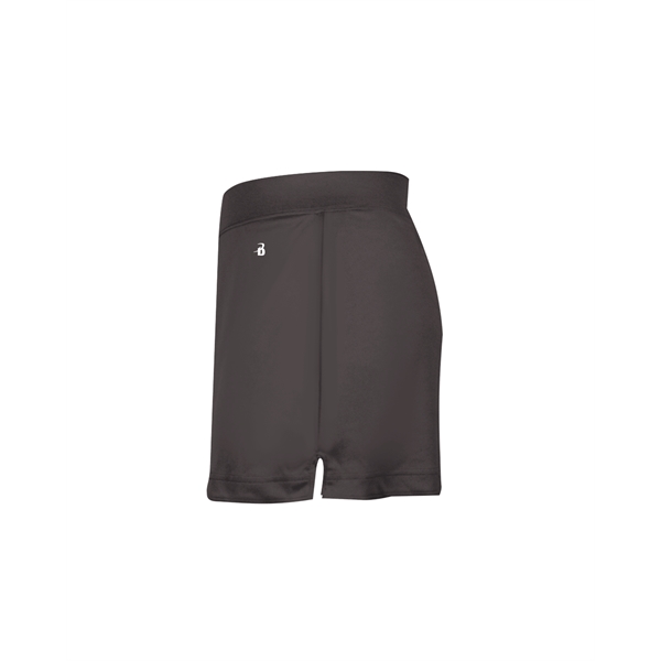 Women's skort with  2" covered elastic waistband, Badger heat seal... from ASI 37461 Augusta Sportswear