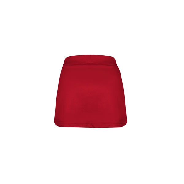 Women's skort with  2" covered elastic waistband, Badger heat seal... from ASI 37461 Augusta Sportswear