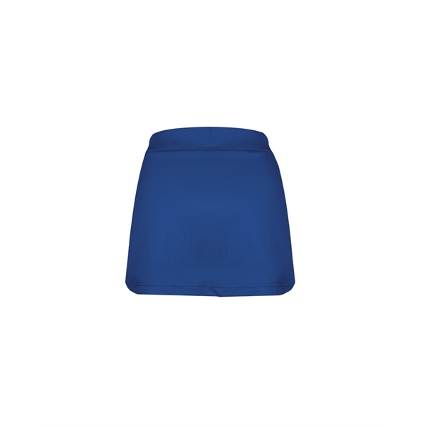 Women's skort with  2" covered elastic waistband, Badger heat seal... from ASI 37461 Augusta Sportswear