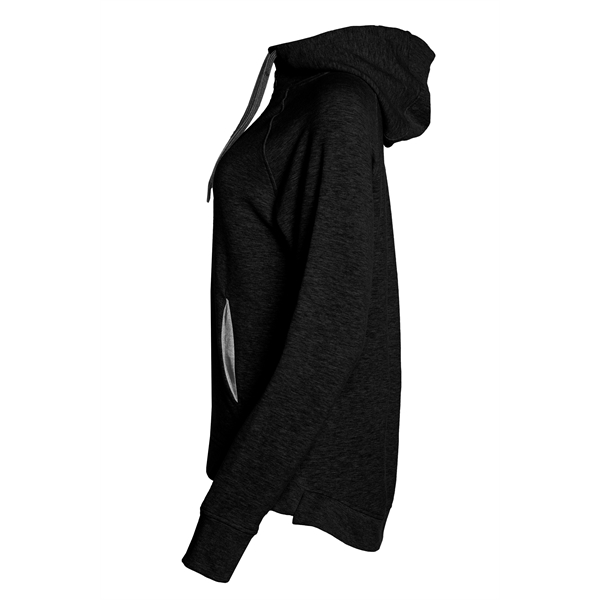 Women's hoodie with contrasting 8" locking zipper with Badger "B" logo... from ASI 37461 Augusta Sportswear / Badger Sport Badger Sportswear Badger Sportswear Div. of Founder Sport Group