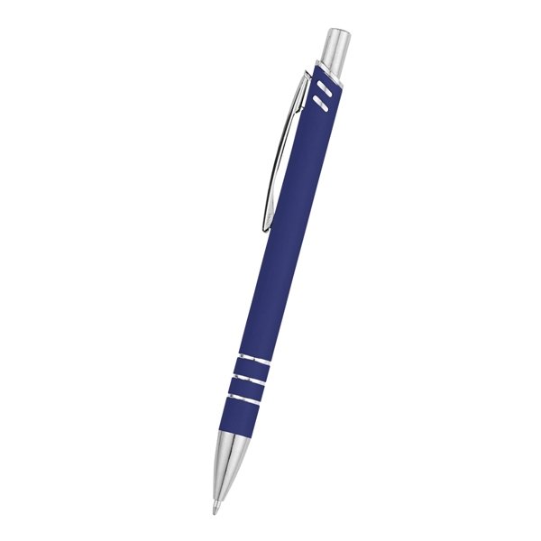 Rubberize, aluminum, plunger action pen.... from ASI 61125 Hit Promotional Products / Hit®