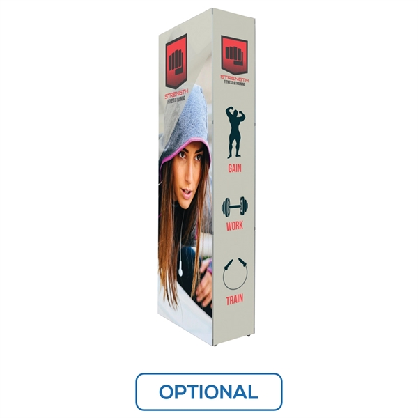 2.5ft. x 7.5ft. backlit SEG fabric pop-up back wall with single... from ASI 30442 Above & Beyond Advertising Products