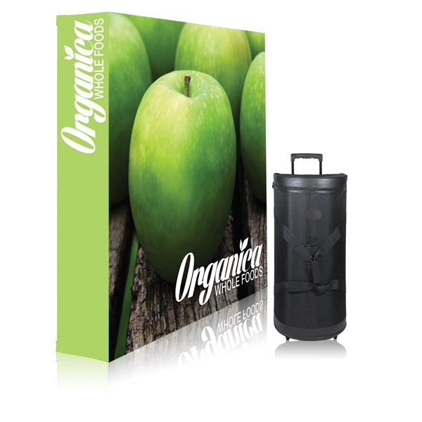 60" x 60" aluminum fabric pop-up display with carry bag.... from ASI 30442 Above & Beyond Advertising Products