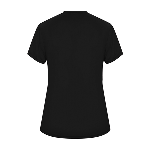 Women's tee with self-fabric collar, double-needle hem.... from ASI 37461 Augusta Sportswear