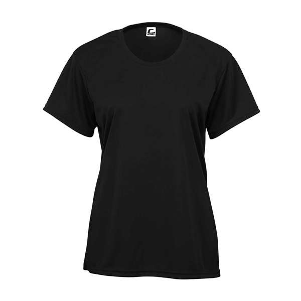 Women's tee with self-fabric collar, double-needle hem.... from ASI 37461 Augusta Sportswear