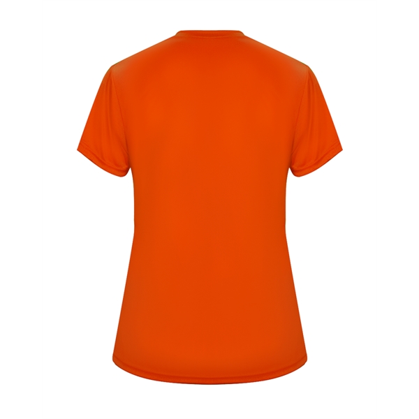 Women's tee with self-fabric collar, double-needle hem.... from ASI 37461 Augusta Sportswear