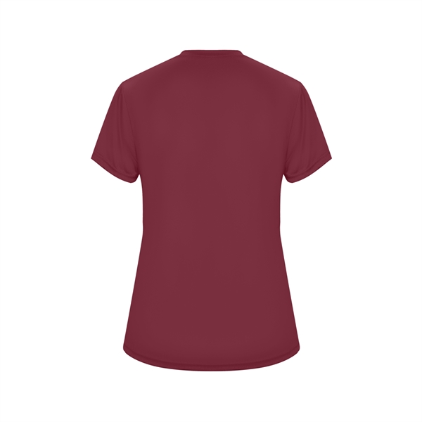 Women's tee with self-fabric collar, double-needle hem.... from ASI 37461 Augusta Sportswear