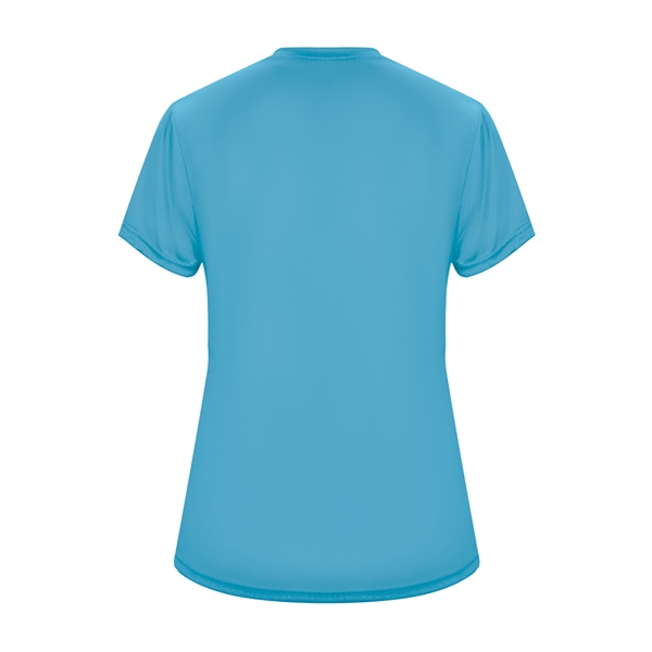 Women's tee with self-fabric collar, double-needle hem.... from ASI 37461 Augusta Sportswear