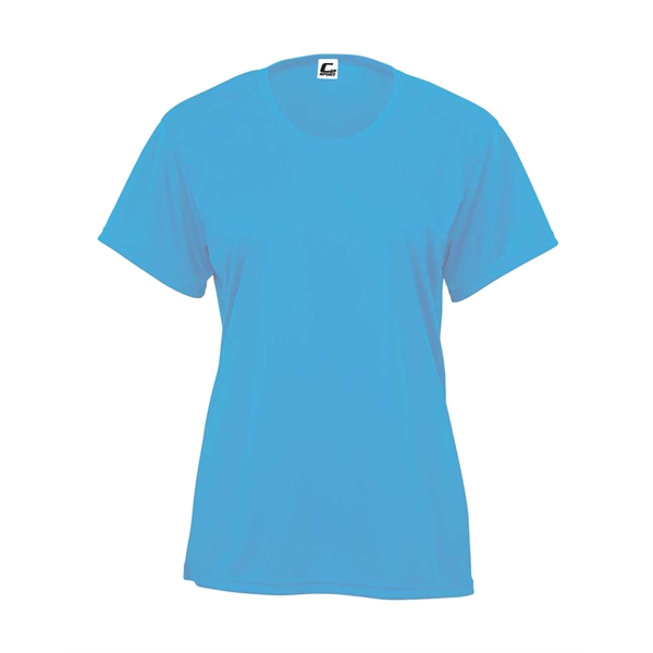 Women's tee with self-fabric collar, double-needle hem.... from ASI 37461 Augusta Sportswear