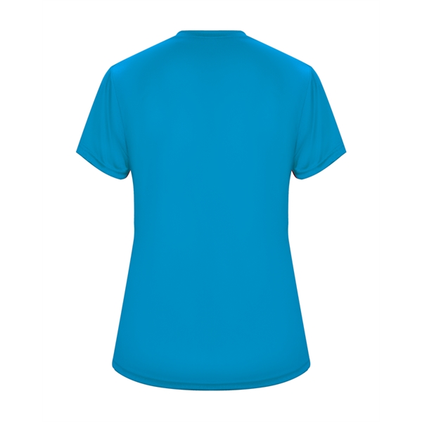 Women's tee with self-fabric collar, double-needle hem.... from ASI 37461 Augusta Sportswear