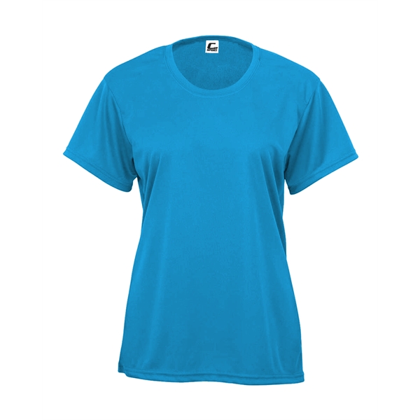Women's tee with self-fabric collar, double-needle hem.... from ASI 37461 Augusta Sportswear