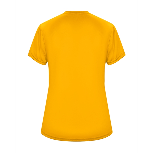 Women's tee with self-fabric collar, double-needle hem.... from ASI 37461 Augusta Sportswear