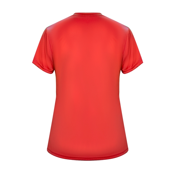 Women's tee with self-fabric collar, double-needle hem.... from ASI 37461 Augusta Sportswear