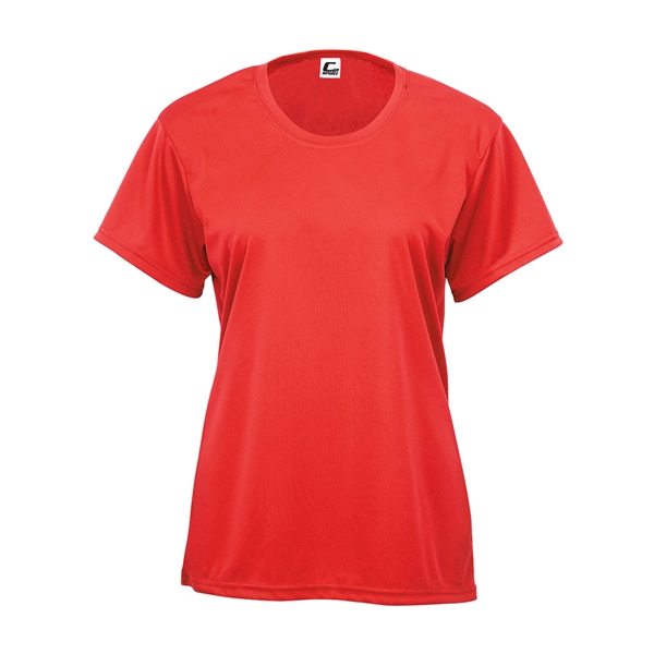 Women's tee with self-fabric collar, double-needle hem.... from ASI 37461 Augusta Sportswear
