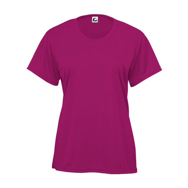 Women's tee with self-fabric collar, double-needle hem.... from ASI 37461 Augusta Sportswear