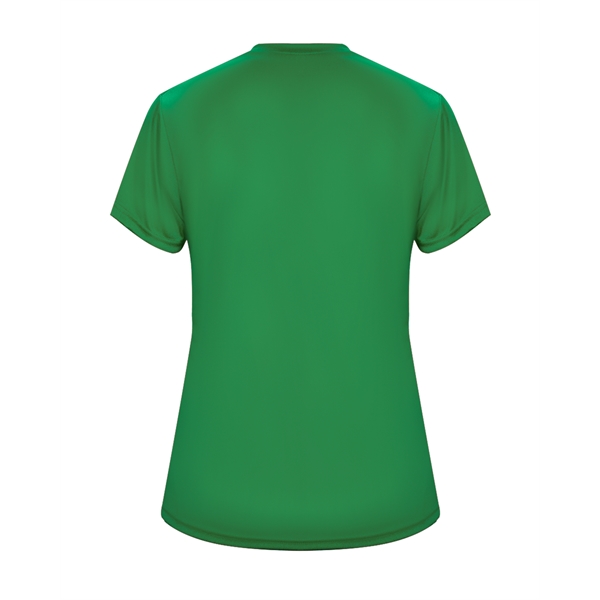 Women's tee with self-fabric collar, double-needle hem.... from ASI 37461 Augusta Sportswear