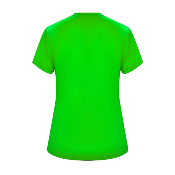 Women's tee with self-fabric collar, double-needle hem.... from ASI 37461 Augusta Sportswear