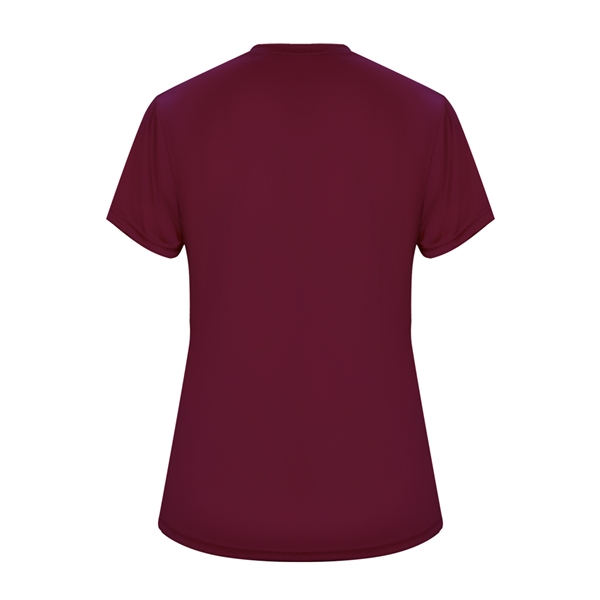 Women's tee with self-fabric collar, double-needle hem.... from ASI 37461 Augusta Sportswear