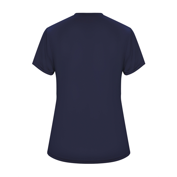 Women's tee with self-fabric collar, double-needle hem.... from ASI 37461 Augusta Sportswear