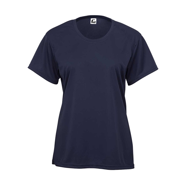 Women's tee with self-fabric collar, double-needle hem.... from ASI 37461 Augusta Sportswear