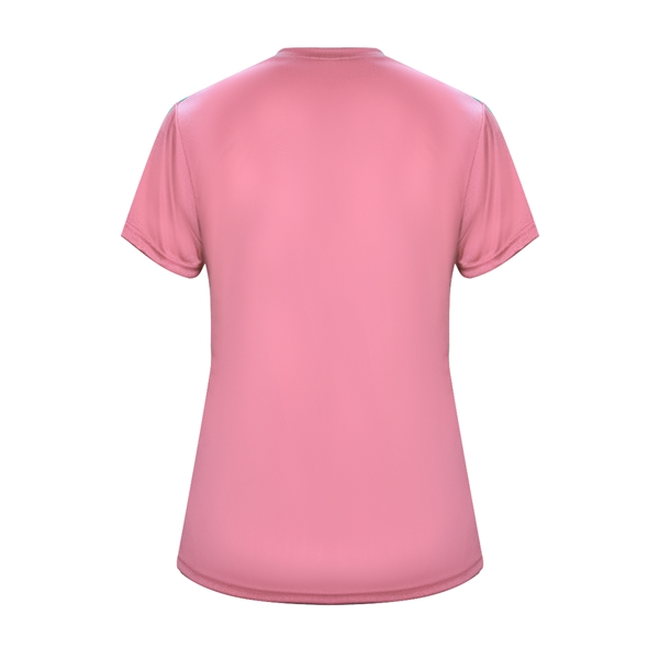 Women's tee with self-fabric collar, double-needle hem.... from ASI 37461 Augusta Sportswear