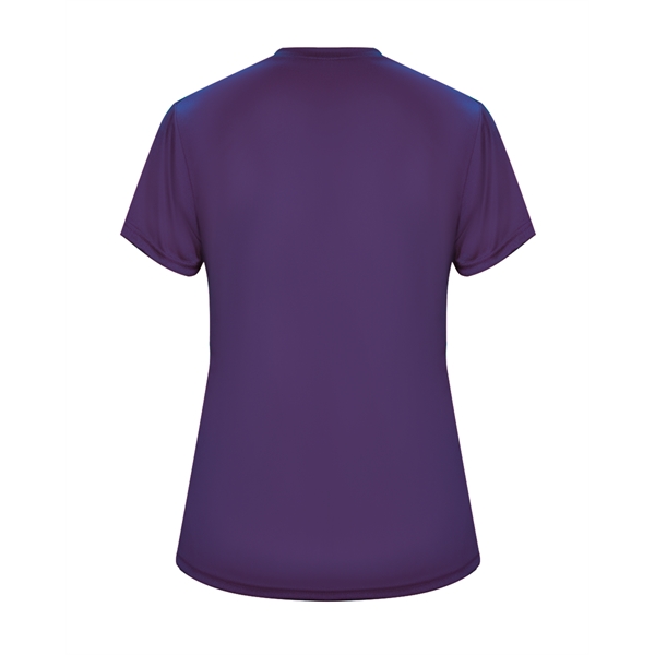 Women's tee with self-fabric collar, double-needle hem.... from ASI 37461 Augusta Sportswear