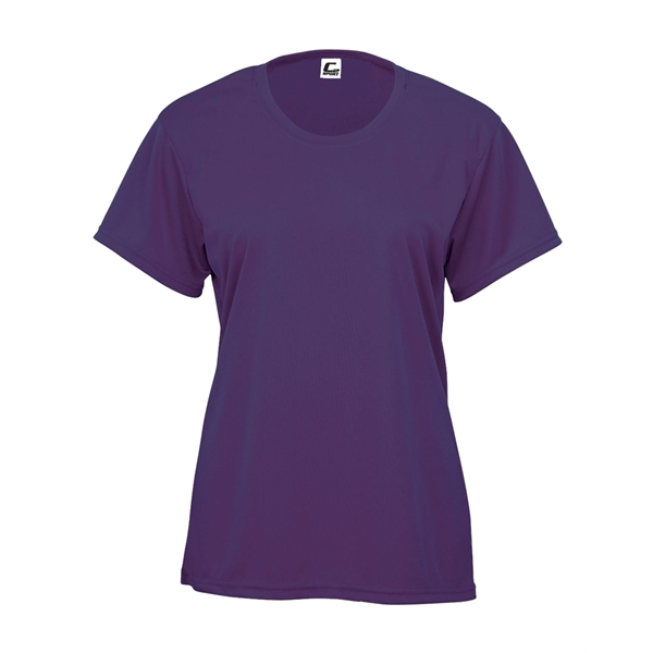 Women's tee with self-fabric collar, double-needle hem.... from ASI 37461 Augusta Sportswear
