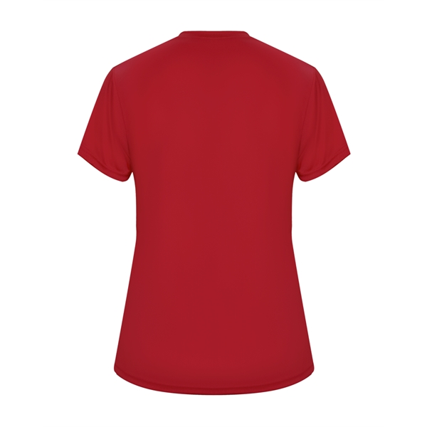 Women's tee with self-fabric collar, double-needle hem.... from ASI 37461 Augusta Sportswear