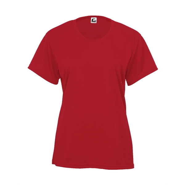 Women's tee with self-fabric collar, double-needle hem.... from ASI 37461 Augusta Sportswear