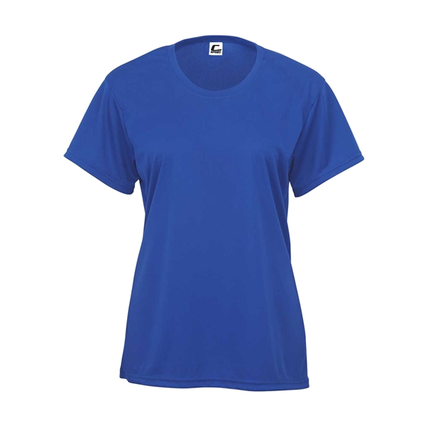 Women's tee with self-fabric collar, double-needle hem.... from ASI 37461 Augusta Sportswear