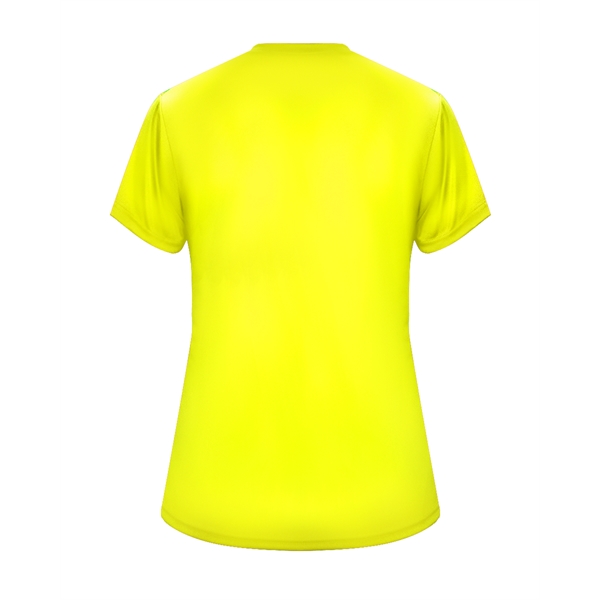 Women's tee with self-fabric collar, double-needle hem.... from ASI 37461 Augusta Sportswear