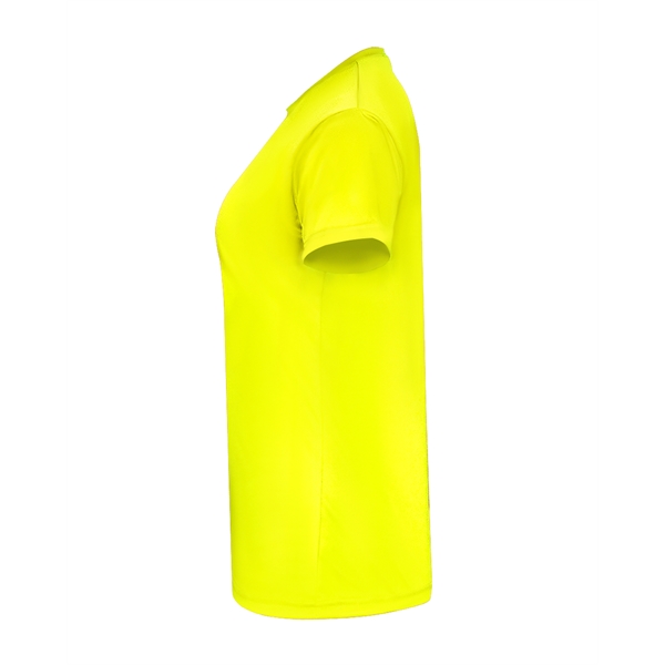 Women's tee with self-fabric collar, double-needle hem.... from ASI 37461 Augusta Sportswear