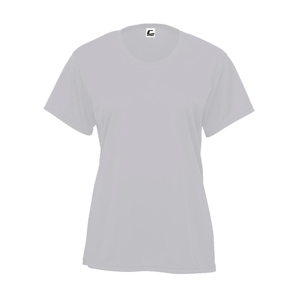 Women's tee with self-fabric collar, double-needle hem.... from ASI 37461 Augusta Sportswear