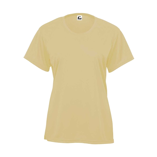 Women's tee with self-fabric collar, double-needle hem.... from ASI 37461 Augusta Sportswear