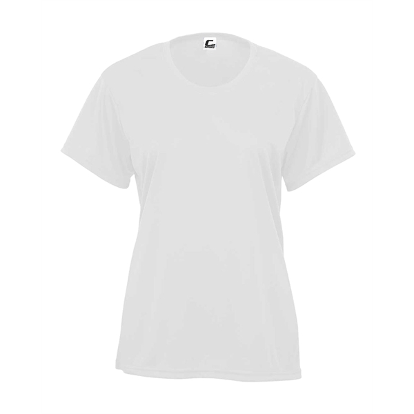 Women's tee with self-fabric collar, double-needle hem.... from ASI 37461 Augusta Sportswear