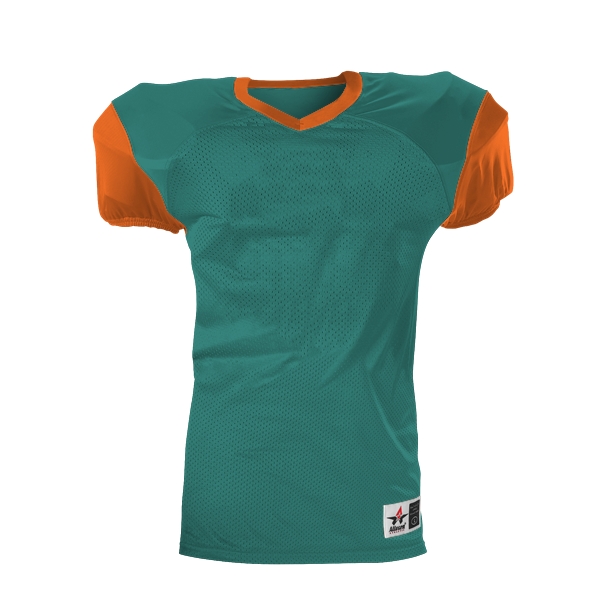 Youth football jersey with moisture management, full length elusive cut.... from ASI 37461 Augusta Sportswear