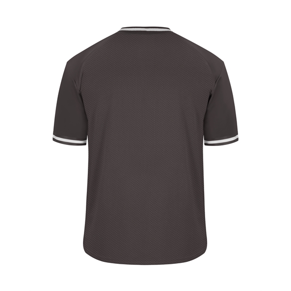 Vintage jersey with double-needle hem, striped braiding on collar and sleeve... from ASI 37461 Augusta Sportswear