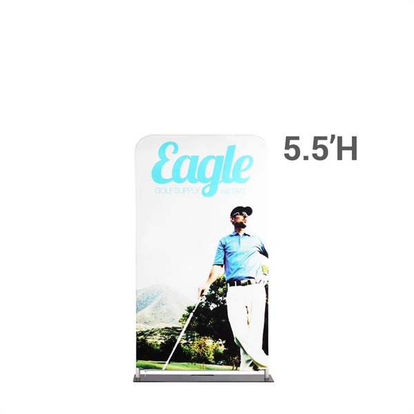 Snap tube-style banner with double-sided graphics.... from ASI 30442 Above & Beyond Advertising Products