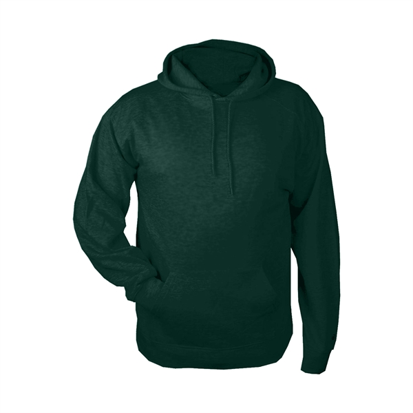 Fleece hoodie with two-ply hood with drawcord, spandex reinforced rib knit... from ASI 37461 Augusta Sportswear